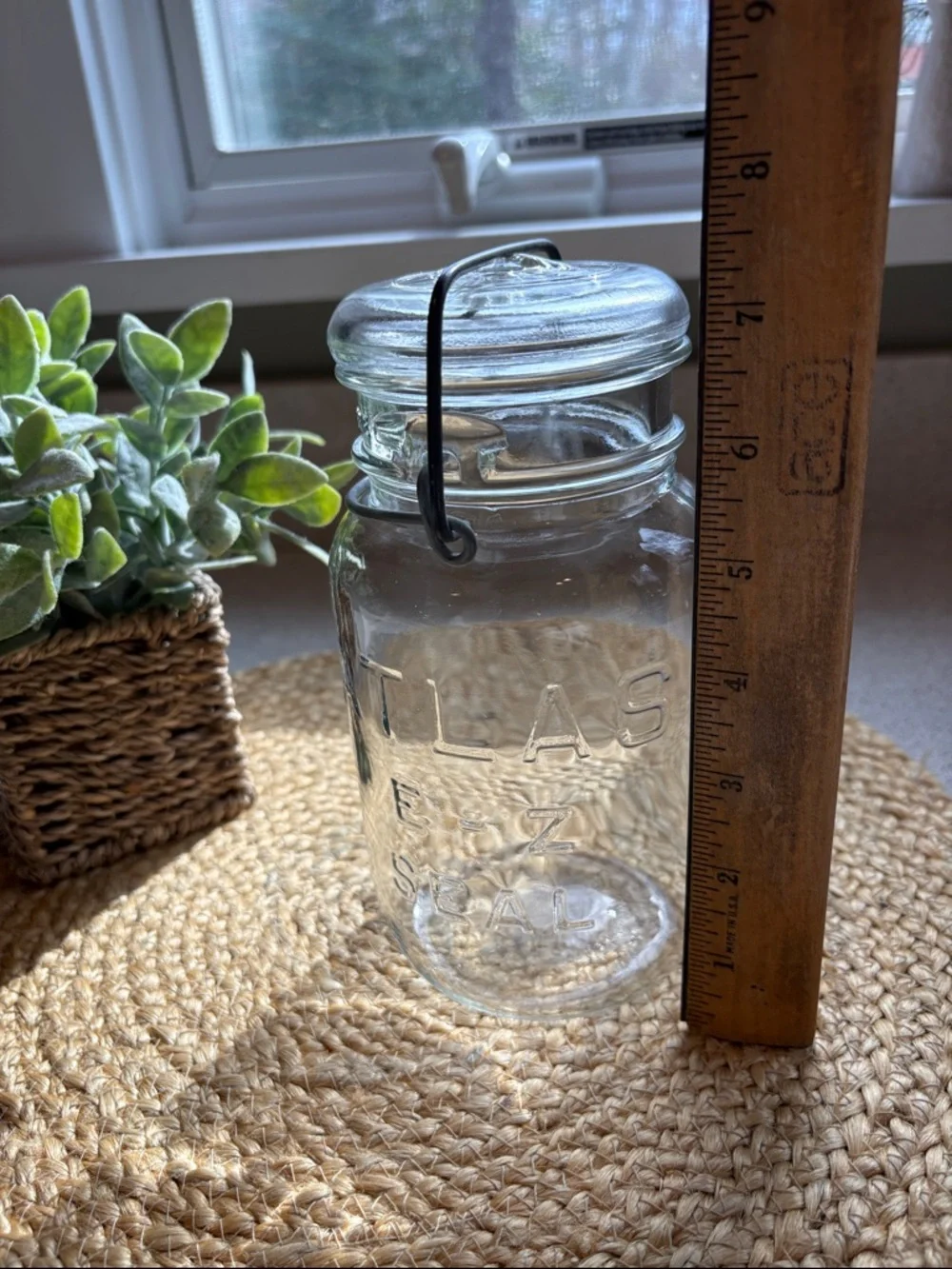 Vintage Hazel Atlas Atlas E-Z Seal Glass Mason Jar